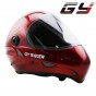 2015 CE approval red color hot arrival longboard helmet with a clear goggles